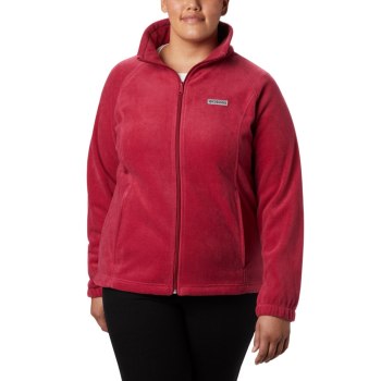 Columbia Benton Springs Full Zip Plus Size, Chamarras Rojos Morados Para Mujer | 701483-LSD